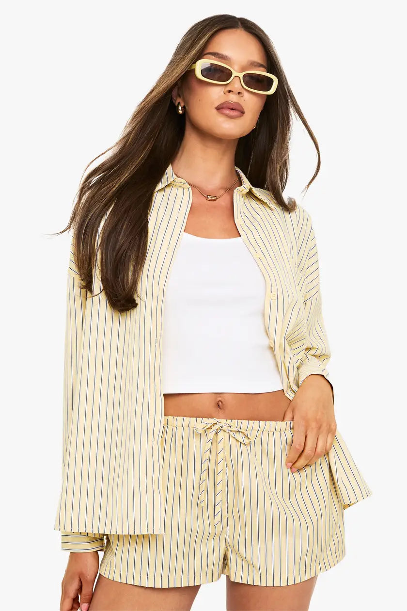 Stripe Short Sleeve Shirt & Short Co-ord