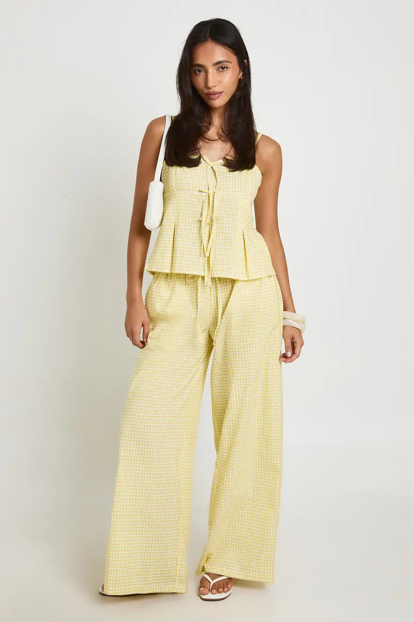 Bow Detail Cami & Wide Leg Trouser Co-ord