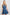 Petite Sleeveless Flippy Hem Denim Dress